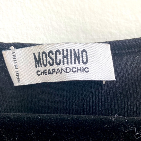 Moschino 3/4 Sleeve Black Dress. - Picture 3 of 8